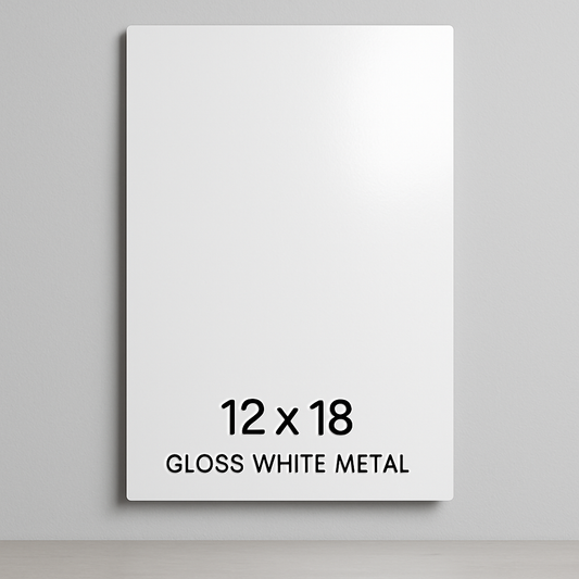 12" x 18" Gloss Metal Frame (Squared Edges)