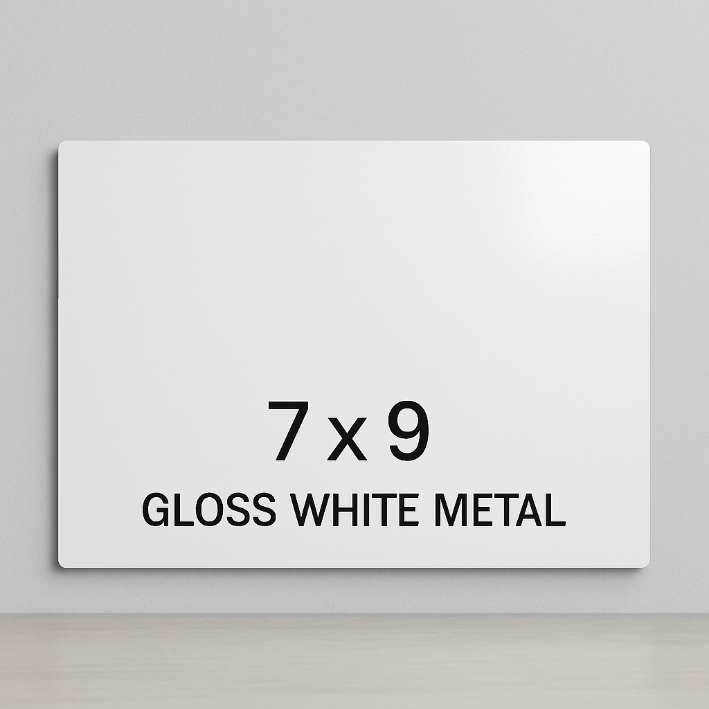 7" x 9" Gloss Metal Frame